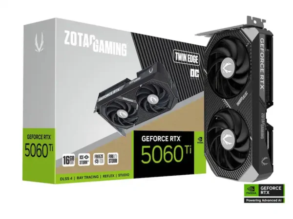 c38acfa4-69ec-4a4b-a996-75803f4366d7 ZOTAC - Twin Edge OC GeForce RTX 5060 Ti 16GB GDDR7 PCI Express 5.0 x8 ATX Video Card ZT-B50620H-10A
