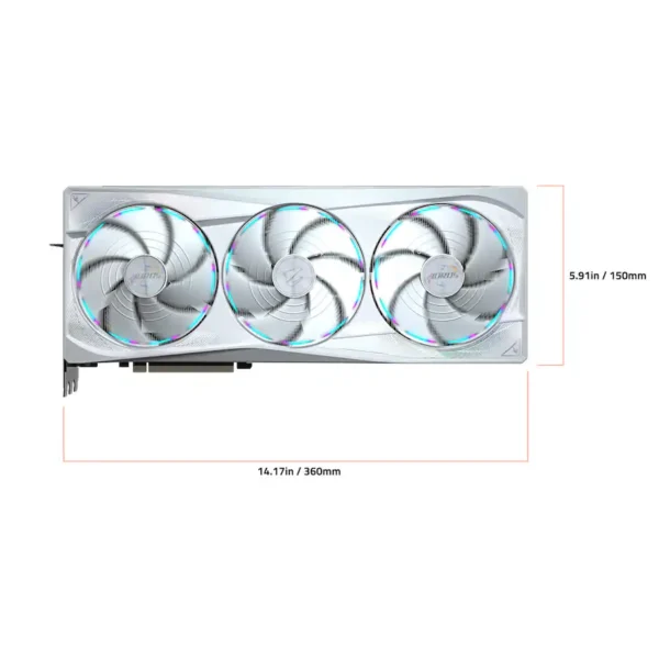 c6267f90-c1d3-4e50-a0de-d320ec9d5270 GIGABYTE - NVIDIA GeForce RTX 5090 AORUS MASTER ICE 32G GDDR7 PCI Express 5.0 Graphics Card - White