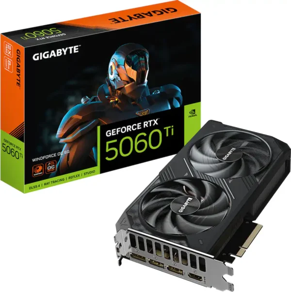 c893fa5d-b08c-4869-bea0-ee59b871f1f2 GIGABYTE - NVIDIA GeForce RTX 5060 Ti WINDFORCE OC 8G GDDR7 PCI Express 5.0 Graphics Card - Black