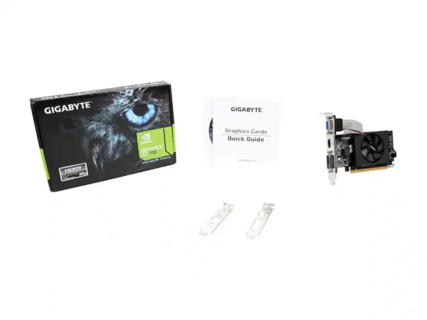 cab7081a-40e2-4810-b6e7-eb1e5f0ad20e GIGABYTE - GeForce GT 710 2GB DDR3 PCI Express 2.0 Low Profile Graphics Card GV-N710D3-2GL REV2.0