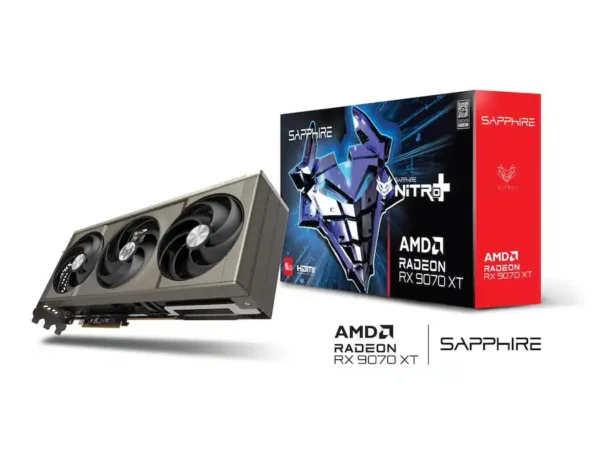 Sapphire - NITRO+ Radeon RX 9070 XT 16GB GDDR6 PCI Express 5.0 x16 ATX Graphics Card 11348-01-20G