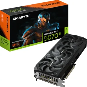 GIGABYTE - NVIDIA GeForce RTX 5070 Ti WINDFORCE OC SFF 16G GDDR7 PCI Express 5.0 Graphics Card - Black