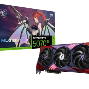 MSI - NVIDIA GeForce RTX 5070 Ti 16G MLG EDITION OC 16GB GDDR7 PCI Express Gen 5 Graphics Card - Black/Red - Copy