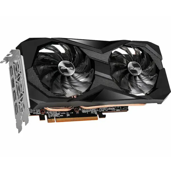 cf364e2c-fff7-48fe-9eaa-92461b15be0a ASRock - AMD RX 7600 Challenger 8GB GDDR6 OC PCIe 4.0 Graphic Card - Black