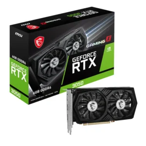 MSI - NVIDIA RTX 3050 GAMING X 6G - 6GB GDDR6 - PCI Express 4.0 - Graphics Card - Black