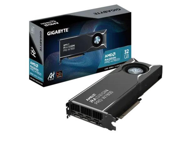 d73ca26f-b1c0-4ca9-bc3a-7a63a3bc336d GIGABYTE - Radeon AI PRO W7800 32GB GDDR6 PCI Express 4.0 x16 ATX Graphics Card Radeon PRO W7800 AI TOP 32G