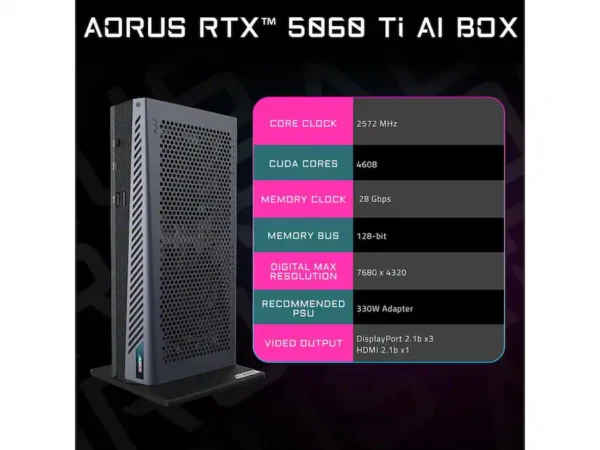 GIGABYTE - AORUS GeForce RTX 5060 Ti 16GB GDDR7 Graphics AORUS RTX 5060 TI AI BOX