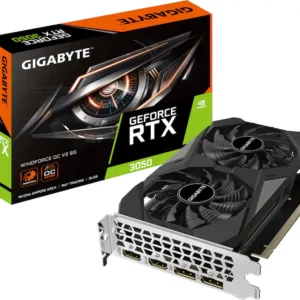 db2b7f54-94da-44ee-9a98-f708ae287a88 GIGABYTE - NVIDIA GeForce RTX 3050 WINDFORCE OC V2 6GB GDDR6 PCI Express 4.0 Graphics Card - Black