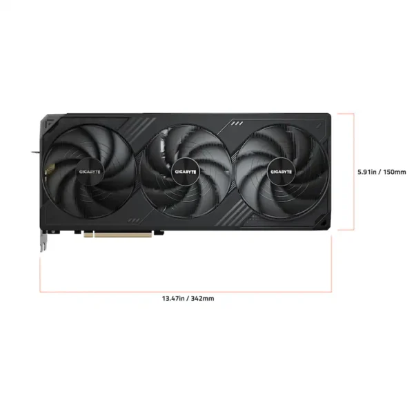 e87352f0-691d-4f12-978d-a4241fd50386 GIGABYTE - NVIDIA GeForce RTX 5090 WINDFORCE OC 32G GDDR7 PCI Express 5.0 Graphics Card - Black