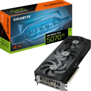 GIGABYTE - NVIDIA GeForce RTX 5070 Ti EAGLE OC SFF 16G GDDR7 PCI Express 5.0 Graphics Card - Black