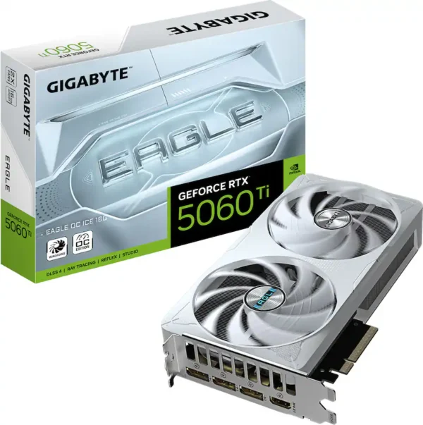 f1f0632c-20a9-469a-ba16-d1397ca544ff GIGABYTE - NVIDIA GeForce RTX 5060 Ti EAGLE OC ICE 16G GDDR7 PCI Express 5.0 Graphics Card - White