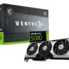 MSI - NVIDIA GeForce GeForce RTX 5080 16G VENTUS 3X OC PLUS 16GB GDDR7 PCI Express Gen 5 Graphics Card - Black