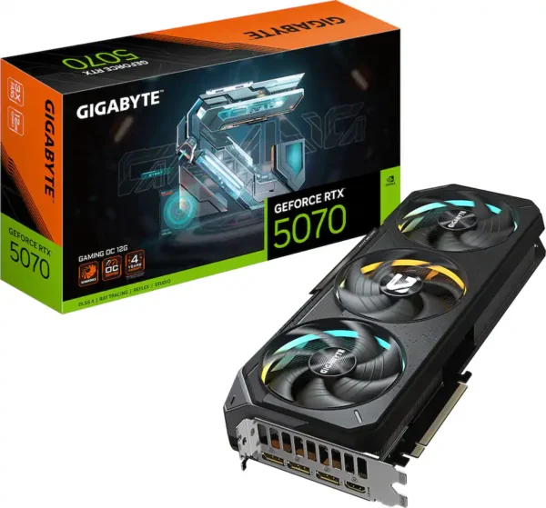 f9efa4c4-6a81-499e-b777-b1ae28ef6199 GIGABYTE - NVIDIA GeForce RTX 5070 GAMING OC 12G GDDR7 PCI Express 5.0 Graphics Card - Black