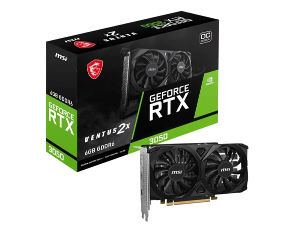 product_1725414405a8de844e3d068d1537e1e1672ea9ea6f_1000x800 6GB MSI RTX 3050 Ventus 2X 6G E OC Graphics Card